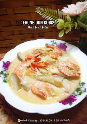 Gambar 12:11:24 - TERUNG & KOBIS MASAK LEMAK PEDAS BERSAMA UDANG