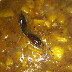 Roasted masala Gur aam A picture of Roasted masala Gur aam.