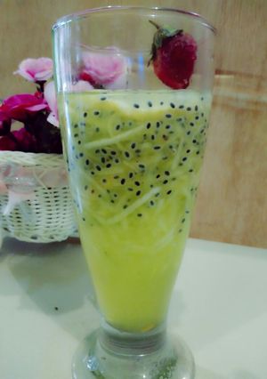 Foto resep Es Serut Melon segar