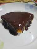 เค้กไข่นึ่งราดซอสช็อกโกแลต