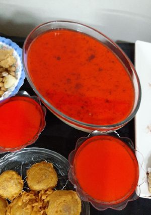A picture of Egg pudding trifle.
