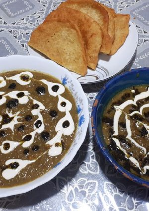 عکسی از دستور حلیم بادمجان