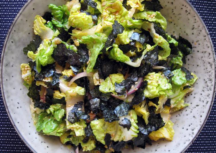 How to Prepare Award-winning Cos Lettuce &amp; Nori Salad