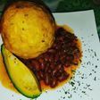 Mofongo Relleno de Arroz con Pollo