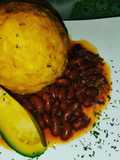 Mofongo Relleno de Arroz con Pollo