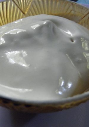 Una foto de Queso crema casero partiendo de yogurt