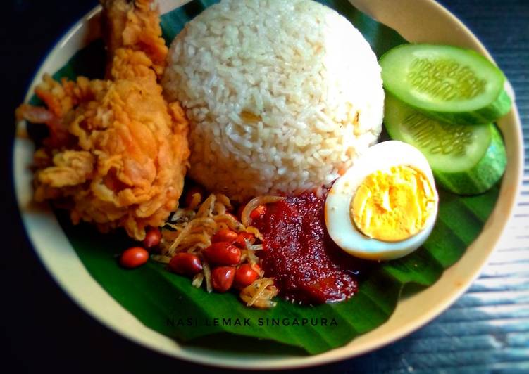 Resep Nasi lemak khas singapura Top Enaknya
