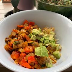 A picture of Vegan Chorizo Hash Bowl.