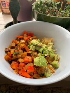 A picture of Vegan Chorizo Hash Bowl.