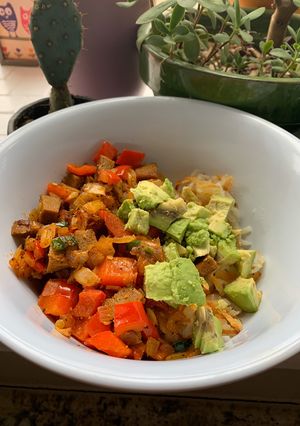 A picture of Vegan Chorizo Hash Bowl.