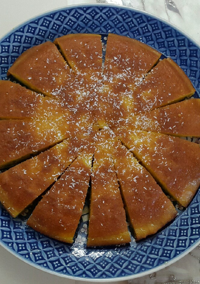 عکسی از دستور خاگینه کیکی بدون فر