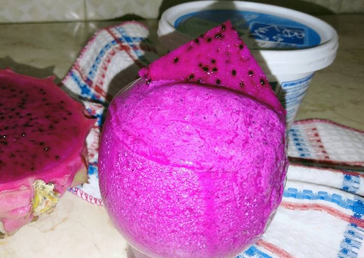 Resep Es krim buah naga no sugar, Sempurna