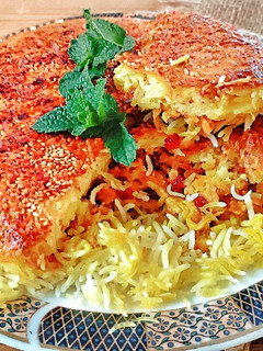 عکسی از دستور ته چین هویج پلو🍀