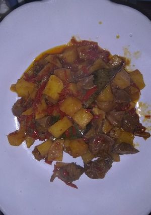 Foto resep SAMBEL GORENG KENTANG ATI AMPELA goyang LIDAH