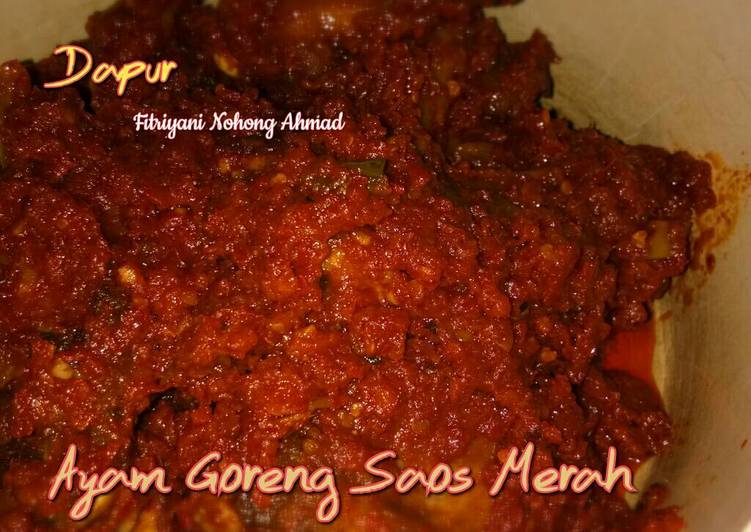 Bahan mengolah 🍗 Ayam Goreng saos Merah ala Dapur Fitri 🍗 yang Bikin Ngiler