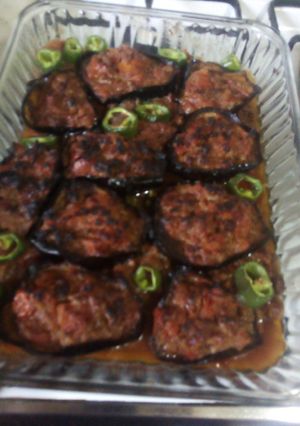 صورة لوصفة قوارب الباذنجان 😋⁦❤️⁩🤤
