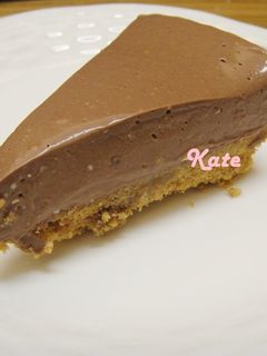 【Kate午後烘焙】免烤!簡單巧克力起士蛋糕 的食譜成品照片