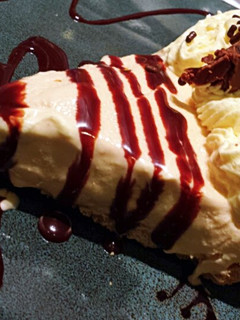 A picture of Ray's' Peanut Butter Ice Cream Pie.