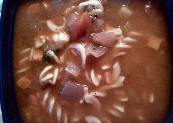 Simple Way to Prepare Ultimate Minestrone Soup recipe by iryssa13