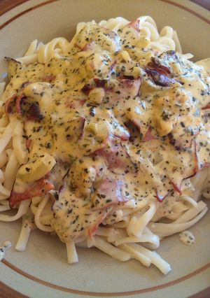 A picture of Creamy Beef Fettucine.