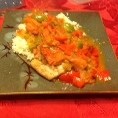 A picture of Mahi Mahi With Creole Sauce.