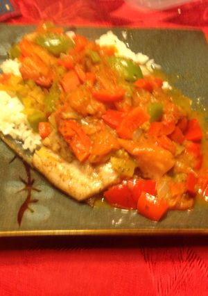 A picture of Mahi Mahi With Creole Sauce.