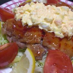 A picture of Chicken Nanban with Sweet Chili Sauce.