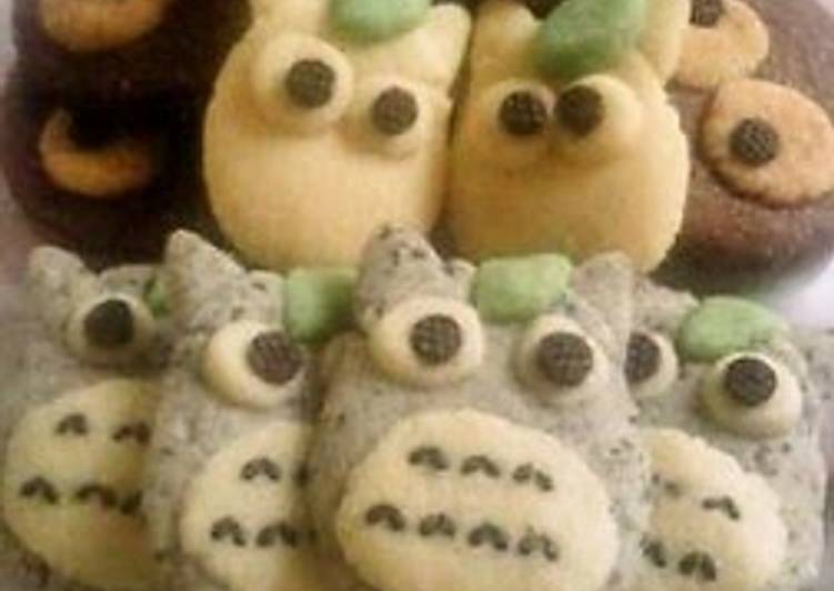 Steps to Make Homemade [Ghibli] Totoro Character Cookies