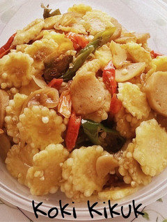 A picture of sweet baby corn stir fry.