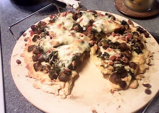 Recipe of Any-night-of-the-week Italian Sausage Spinach Ricotta Cheese Pizza