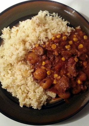 A picture of Carne con papa ala brasilera.
