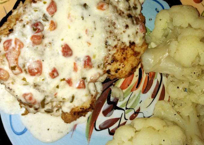 Recipe of Ultimate chicken in Basil cream