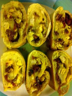 A picture of Chicken Bacon Cheddar Pinwheels.