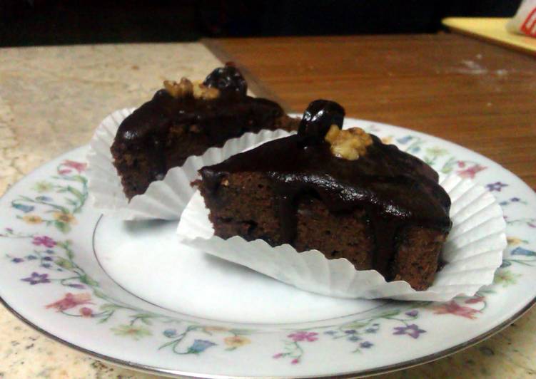 Recipe of Speedy cherry & Walnut Brownies