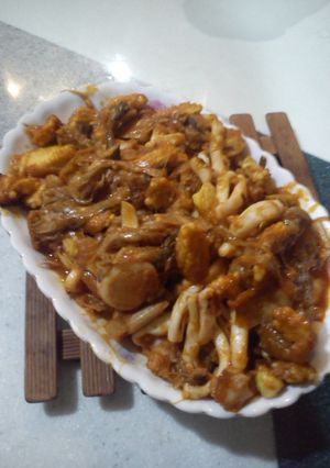 辣炒透抽 的食譜成品照片