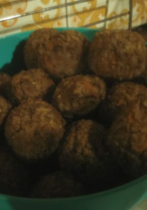 Una foto de Albóndigas de lentejas y arroz (vegan)!