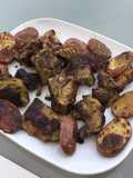 Chevreau mariné grillé façon travers et ses pommes de terre