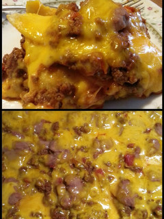 A picture of Cara's Green Chile Enchilada Bake.