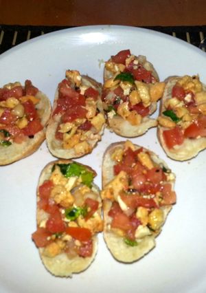 A picture of Chicken Bruschetta.
