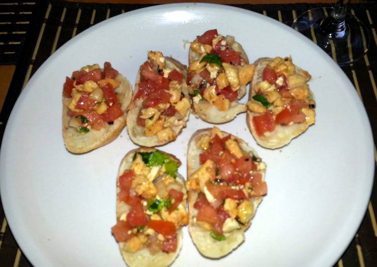 Recipe of Ultimate Chicken Bruschetta