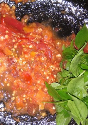 Foto resep Sambel terasi iris tomat