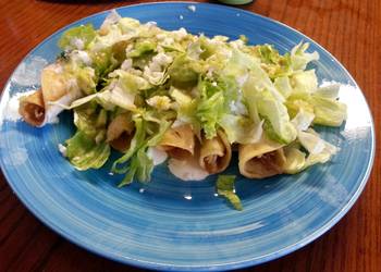 Unique Recipe chicken flautas tacos dorados Restaurant Style