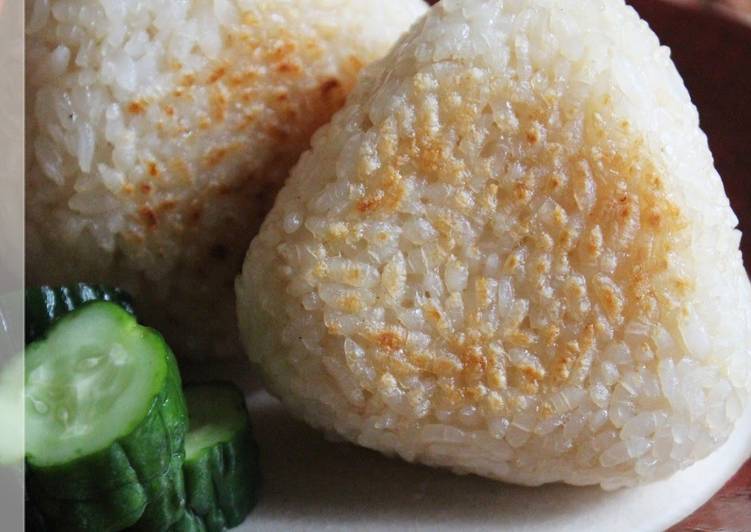 Recipe of Homemade Toasted Onigiri (Rice Balls)