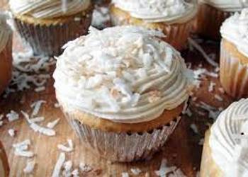 New Recipe COCONUT CUPCAKES WITH WHITE CHOCOLATE BUTTERCREAM Delicious Nutritious