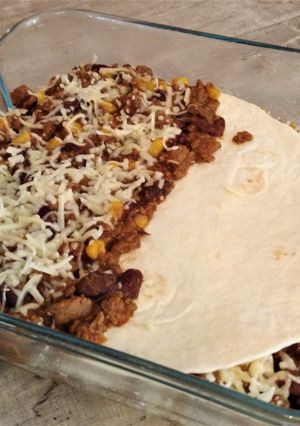 Une photo de Lasagnes Tortillas Mexicaines