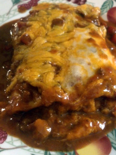 A picture of Beef and Bean Burritos Supreme..