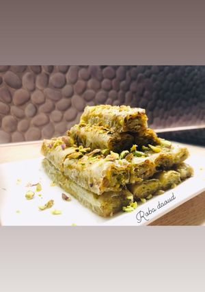 صورة لوصفة بقلاوة اصابع