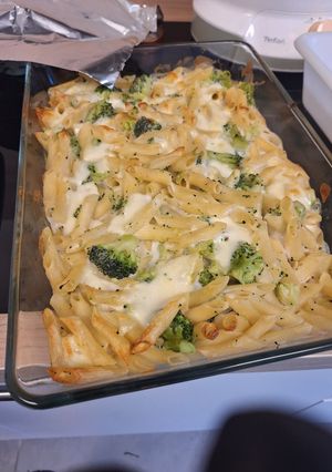 Une photo de Gratin de pâte aux brocolis