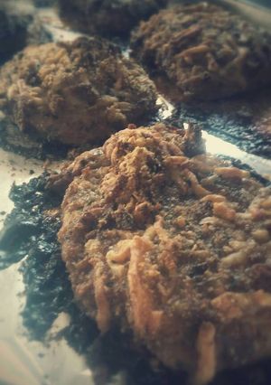 A picture of Bacon cheesy breaded pork chops.
