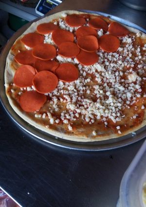 Una foto de Pizza de peperoni